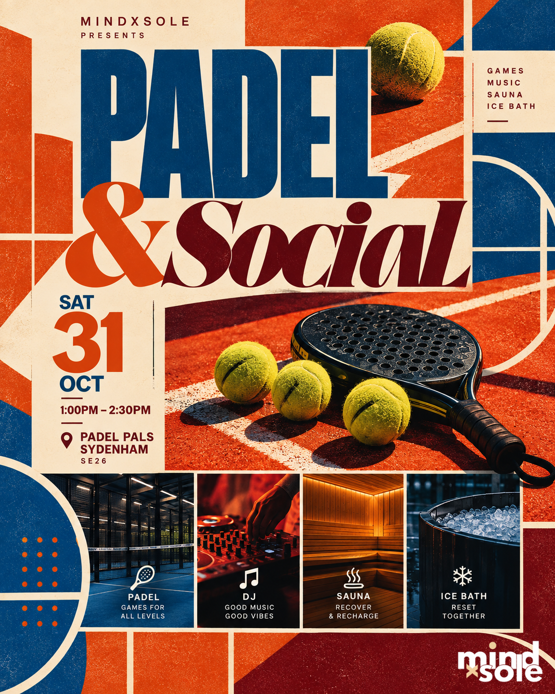 PADEL & SOCIAL (DOUBLES TICKET)