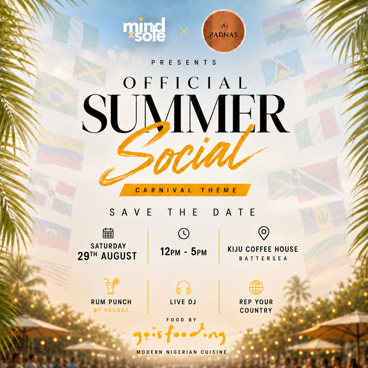 SUMMER SOCIAL EARLYBIRD TICKET (£6.50)